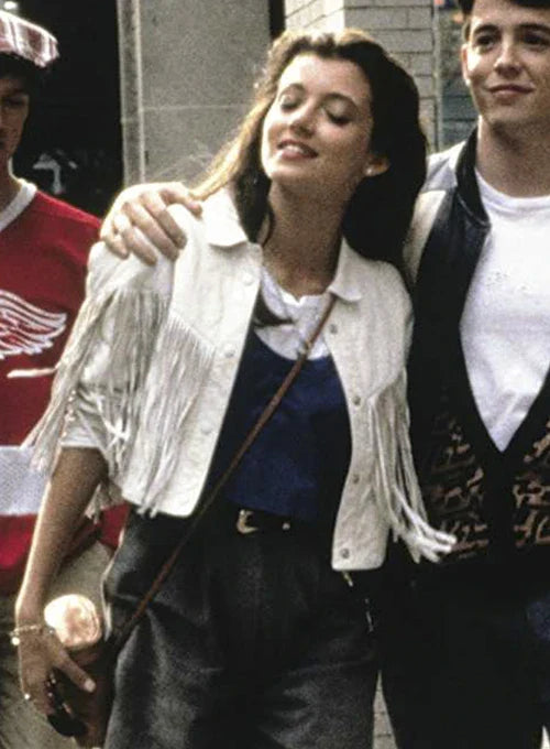 MIA SARAPOCHIELLO FERRIS BUELLER'S DAY OFF LEATHER JACKET