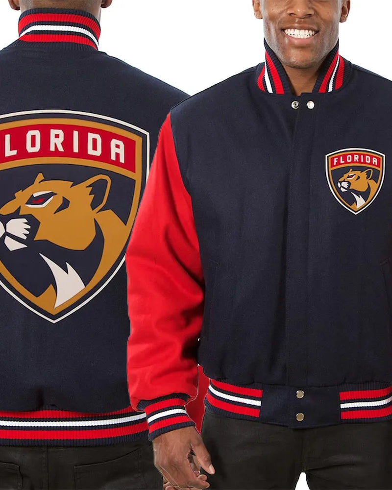 NHL Florida Panthers Wool Jacket Men and Women