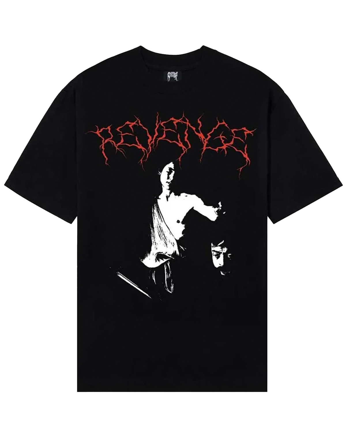 Revenge Nine Months Tee Black Red