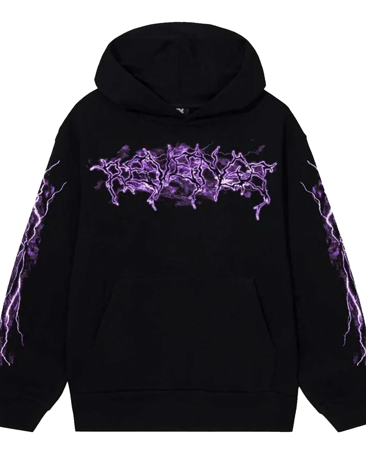 Revenge Lightning Anarchy Sweatshirt Black Purple