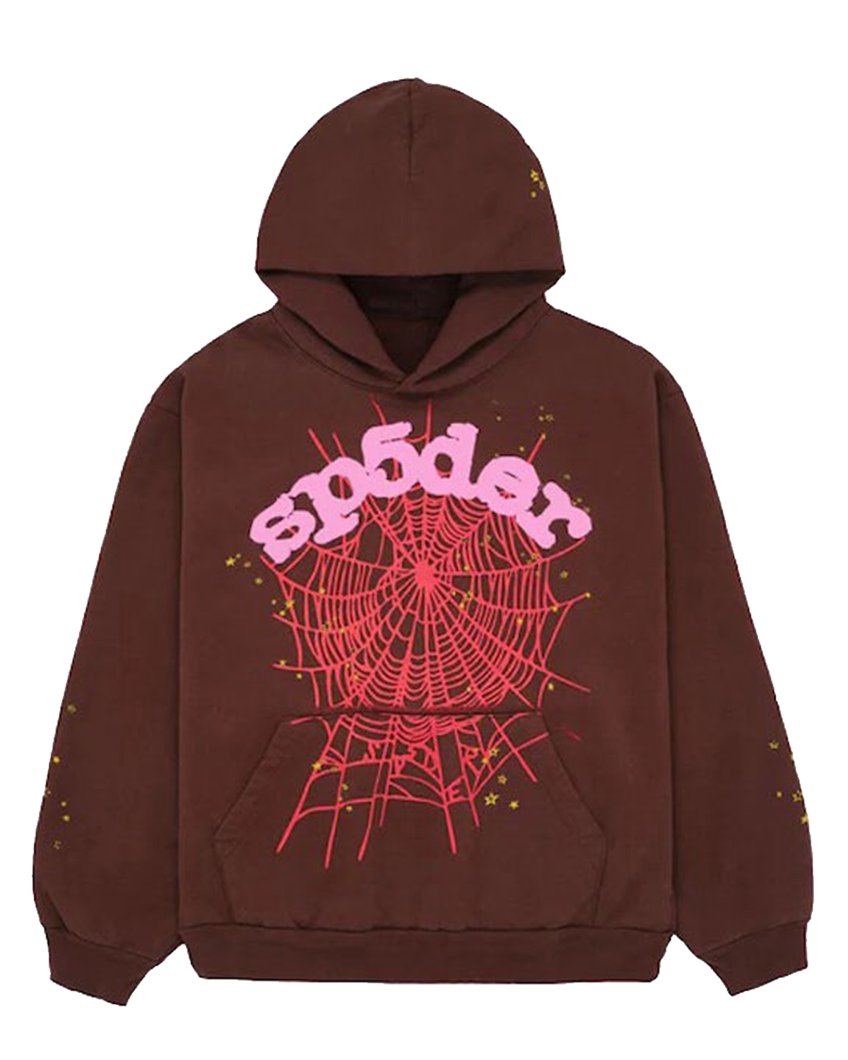 Sp5der Worldwide Web Sweatshirt Brown