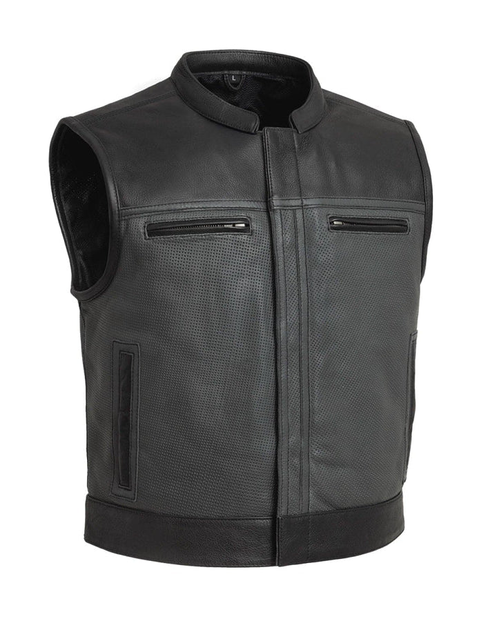 Premium Perforated Leather Vest